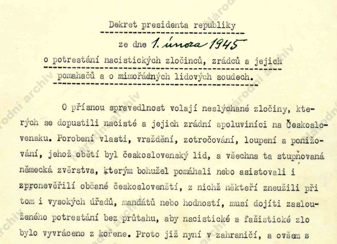 ODSUN NĚMECKÉHO OBYVATELSTVA